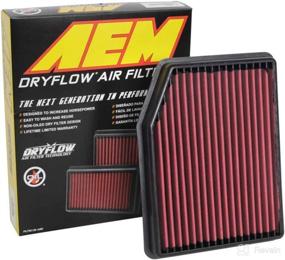 img 1 attached to 🔴 AEM DryFlow Air Filter, Red - 28-50083 Model