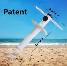img 2 attached to Secure Your Shade With AMMSUN Beach Umbrella Sand Anchor – Metal Heavy Duty Base For Sun Protection And Strong Winds