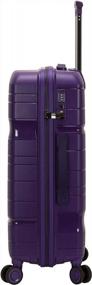 img 1 attached to Фиолетовый набор чемоданов Rockland Linear Hardside Spinner Wheel из 3 предметов (19/23/27)