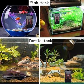 img 2 attached to 🐢 100W 200W Submersible Aquarium Heater Turtle Heat Rod with Temperature Display and External Temperature Controller for Betta Frogs, Newts, Turtles