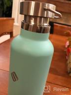 img 1 attached to Sfee Insulated Water Bottle With Straw Lids, 25Oz Stainless Steel Water Bottles Double Wall Vacuum Metal Water Bottle Kids Leakproof Sport Water Bottle For Outdoor, Fitness, Gym+Cleaning Brush(BDblue) review by Rene Carrell