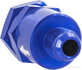 img 1 attached to CNRAQR Aluminium -6 AN to AN6 Flare Inline Non Return One Way Check Valve - Spring Design, Blue