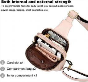img 3 attached to Aeeque Sling Backpack Chest Bag: Stylish Crossbody Cell Phone Purse For Women!