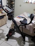 img 1 attached to ADVENOR Folding Magnetic Exercise Bike With Arm Resistance Bands And Backrest For Comfortable Home Fitness review by Darin Brooks
