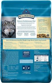 img 3 attached to Blue Buffalo Wilderness High Protein Dog Food: Natural Adult Large Breed Healthy Weight Dry Food, Chicken 24-lb