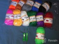 img 1 attached to Fuyit Crafts Starter Kit: 12 Assorted Colors Of 1310 Yards DK Yarn With Crochet Hooks - Perfect For Knitting And Crochet Beginners (12 X1.76 OZ) review by Patrick Martin