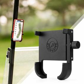 img 4 attached to Оптимизируйте свою игру в гольф с помощью магнитного держателя для телефона Stripebird - Тонкое и прочное крепление для смартфона - Доступ к устройству во время игры - С легкостью записывайте свои удары в гольф