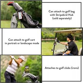 img 2 attached to Optimize Your Golf Game With Stripebird Magnetic Phone Holder - Slim, High-Strength Smartphone Mount - Access Your Device While You Play - Record Your Golf Swing With Ease