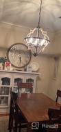 img 1 attached to Rustic Orb Chandelier With Adjustable Height - TZOE 4-Light Metal Vintage Chandelier For Dining Room, Living Room, And Kitchen review by Dan Worku