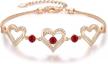 show your forever love with a stunning 925 sterling silver heart bracelet with birthstone zirconia - perfect for anniversaries, valentine's day, and birthdays - ultimate gift for girls and women logo