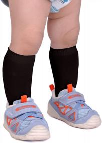 img 2 attached to Epeius Детские мягкие нейлоновые носки до колена унисекс, 3/6 шт. в упаковке, для новорожденных и малышей