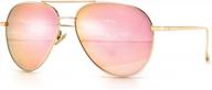 🕶️ sungait women's lightweight oversized aviator sunglasses - mirrored polarized lens for enhanced seo логотип