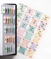 diversebee laminated planner monthly tabs, 24 peel and stick tabs for notebooks (12 month tabs and 12 blank tabs), calendar monthly tab stickers for planners, monthly dividers (assorted) logo