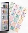diversebee laminated planner monthly tabs, 24 peel and stick tabs for notebooks (12 month tabs and 12 blank tabs), calendar monthly tab stickers for planners, monthly dividers (assorted) logo