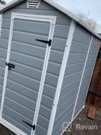 img 1 attached to KETER Manor 6X8 Resin Outdoor Storage Shed Kit: Store Your Outdoor Gear In Style With Grey & White Design review by Stephanie Brown