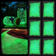 glow in the dark rocks: 6 packs of kibbeh fish tank decorations for vibrant glow party decor and colorful gravel enhancements (2-6mm) logo
