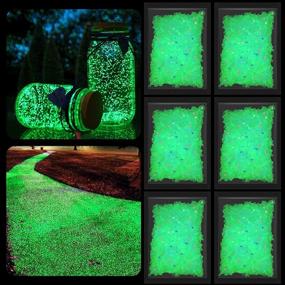 img 4 attached to Glow in The Dark Rocks: 6 Packs of KIBBEH Fish Tank Decorations for Vibrant Glow Party Decor and Colorful Gravel Enhancements (2-6mm)