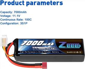 img 3 attached to High-Performance 11.1V 3S Lipo Battery With 7000MAh Capacity, 100C Discharge Rate, Deans Connector, And Soft Metal-Plated Case For Maximum Efficiency In RC Car, Truck, Tank, And Racing Models.