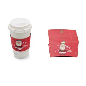 img 4 attached to ☕ 25pcs Festive Holiday Coffee Cup Tea Cup Sleeves, Ideal for 12 oz and 16 oz