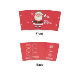 img 1 attached to ☕ 25pcs Festive Holiday Coffee Cup Tea Cup Sleeves, Ideal for 12 oz and 16 oz