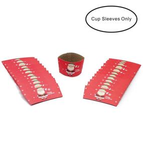 img 3 attached to ☕ 25pcs Festive Holiday Coffee Cup Tea Cup Sleeves, Ideal for 12 oz and 16 oz