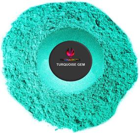 img 3 attached to 2Oz. TECHAROOZ Turquoise Gem Mica Powder For Epoxy Resin, Lip Gloss, Nails, Slime Bath Bombs Soap Making & Polymer Clay Colorant Pigment Dye