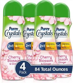 img 4 attached to Purex Crystals Cherry Blossom & Ginger Scent Booster - In-Wash Fragrance Enhancer, 21 Oz (Pack Of 4)