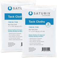 🧻 saturix tack cloth - enhanced dust removal - 17” x 12” - 10 wipes/bag - tcbg logo