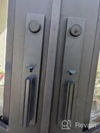img 1 attached to TMC Iron Black Front Double Door Handleset(Keyed&Dummy Set, Matte Black) review by Robert Grind