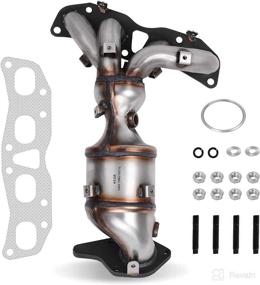 img 4 attached to YITAMOTOR Catalytic Converter Manifold Compliant Replacement Parts ~ Exhaust & Emissions