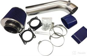 img 3 attached to 🔵 Cold Air Intake Filters Kit, Compatible with 2003-2006 INFINITI FX35 Base, Blue