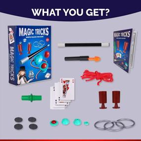 img 2 attached to Playkidz Magic Trick For Kids Set 2 - Волшебный набор с более чем 35 простыми трюками, Волшебный притворный игровой набор с палочкой и другими фокусами - Простое в освоении Руководство по эксплуатации - Лучший подарок для начинающих