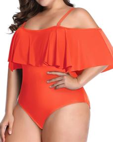 img 1 attached to 👙 Daci Swimsuits: The Ultimate Shoulder Control Swimwear for Women's Clothing - Unveiling Stylish Swimsuits & Cover Ups