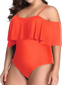 img 2 attached to 👙 Daci Swimsuits: The Ultimate Shoulder Control Swimwear for Women's Clothing - Unveiling Stylish Swimsuits & Cover Ups