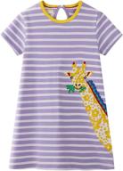 eocom dresses t shirt cartoon flamingo girls' clothing : dresses логотип