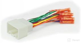 img 1 attached to 🔌 Scosche FD16BCB 1998-04 Ford Power/Speaker Connector: Color Coded Wire Harness for Aftermarket Stereo Installation