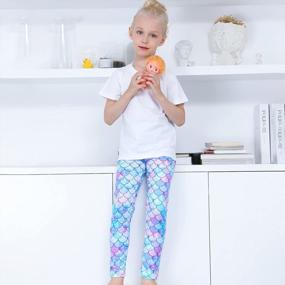 img 2 attached to Colorful And Comfy Girl'S Unicorn Leggings: Perfect For Adding Fun To Any Outfit!