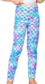 img 4 attached to Colorful And Comfy Girl'S Unicorn Leggings: Perfect For Adding Fun To Any Outfit!