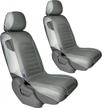 upgrade your car's interior with mohap gray leatherette seat covers - universal fit for 5 passengers cars and suvs logo