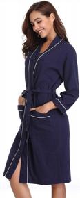 img 1 attached to Stay Cozy All Day With Vlazom Women'S Kimono Robes - Lightweight And Soft Loungewear For All Sizes
