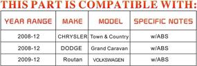 img 3 attached to 🚗 DRIVESTAR 512360 Rear Wheel Hub & Bearing Assembly for Chrysler Town & Country/Dodge Grand Caravan and Volkswagen Routan (Pair) - 08-12 Models with ABS