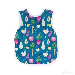 img 4 attached to 🍅 BapronBaby Organic Produce Bapron - Soft Waterproof Stain Resistant Bib - Machine Washable - Size Preschool (3-5 years)