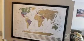 img 5 attached to Discover The World In Style: XL Scratch Off Map With Flags & US States - Perfect Travel Companion!