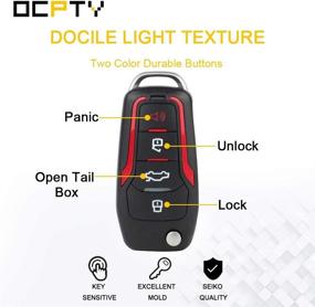 img 1 attached to 🔑 OCPTY 1 X Replacement Flip Key Remote Control Fob Transmitter for 2005-2013 Ford Mustang CWTWB1U331, 4 Buttons, 315 Mhz, 63 Chips