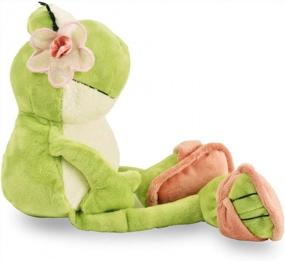 img 3 attached to BOHS Plush Lady Frog с цветком на голове - чучело - подарок на День Святого Валентина для девочек - 11 дюймов