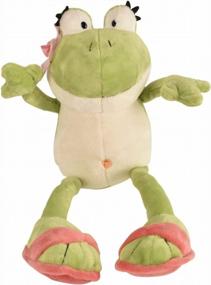 img 4 attached to BOHS Plush Lady Frog с цветком на голове - чучело - подарок на День Святого Валентина для девочек - 11 дюймов