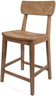 1-pack boraam torino counter height stool, barnwood wire-brush finish, 24-inch logo