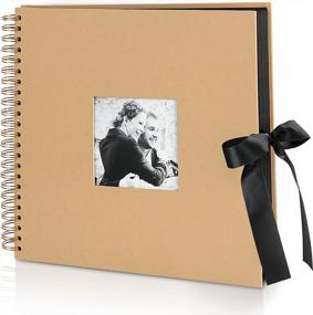 img 4 attached to Capture Memories With INNOCHEER'S 12X12 Scrapbook Photo Album - Perfect For Valentine'S Day Gifts, Weddings, Anniversaries And Travel Scrapbooking! (Brown, 80 Pages)
