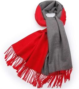 img 1 attached to 🧣 GERUNSI Cashmere Pashmina Shawls: Oversized Women's Scarves & Wraps Accessories