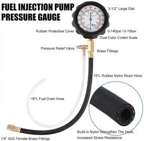 img 2 attached to Fuel Injection Pump Pressure Tester Gauge Kit & Engine Compression Test - JIFETOR